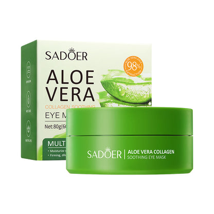 Aloe Collagen Eye Mask Sheets – Hydrating Soothing Eye Patches (60 Pieces)