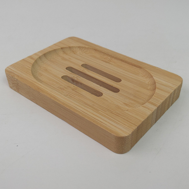 Bamboo Soap Dish – Hollow Drainage Holder for Longer-Lasting Bars