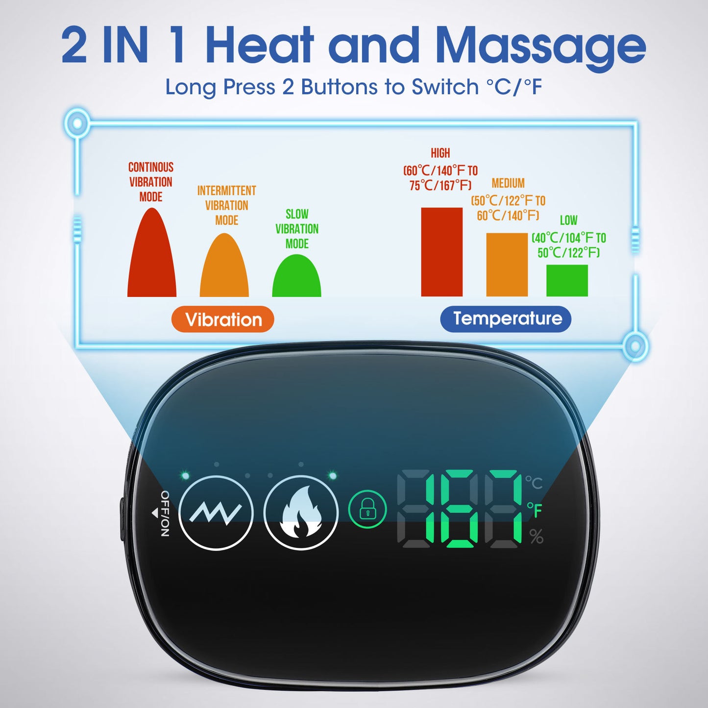 Electric Heating Shoulder Pad – Heat & Vibration Massage Wrap