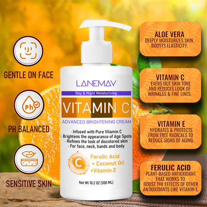Vitamin C Kojic Acid Body Lotion 300g – Brightening, Hydrating & Firmin