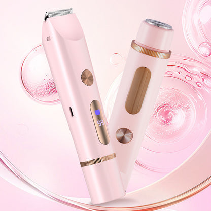 Electric Full-Body Hair Trimmer – Waterproof Dual-Head Bikini & Body Shaver