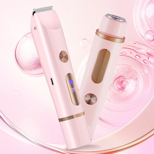 Electric Full-Body Hair Trimmer – Waterproof Dual-Head Bikini & Body Shaver
