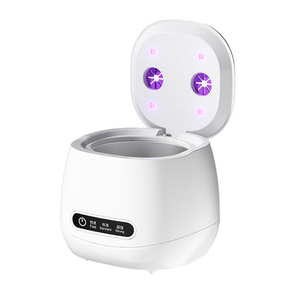 Ultrasonic Cleaner with UV Blue Light – 304 Stainless Steel Tank (USB)