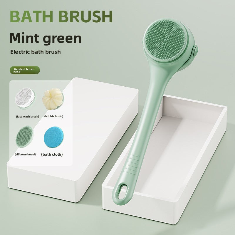 Electric Bath Brush – Single & Dual-Handle Rechargeable Body Scrubber
