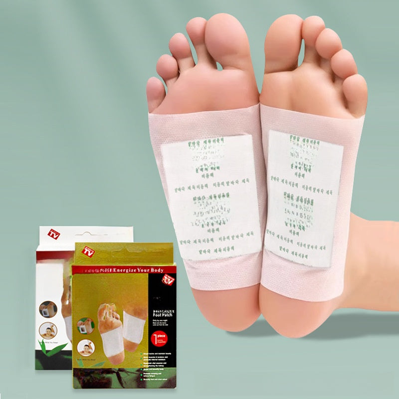 Bamboo Vinegar Herbal Foot Patches – Soothing Detox Foot Pads (Box of 10)