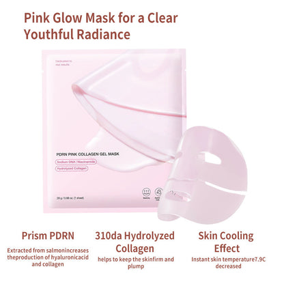 PDRN Pink Collagen Gel Mask – Hydrating, Firming & Brightening Sheet Mask (28g)
