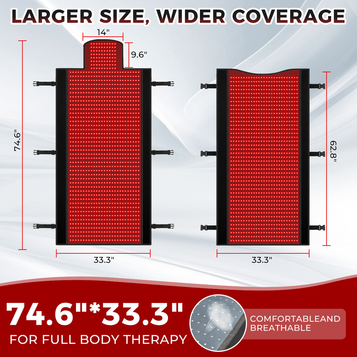 Infrared Full-Body Heating Recovery Mat – 42°C Red Light Therapy, view 7