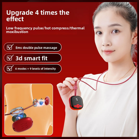 Portable Rechargeable Neck Massager with Heat and EMS, view 2