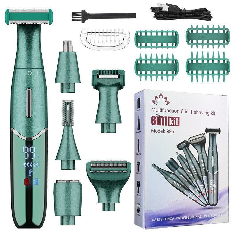 7-in-1 Waterproof Electric Hair Removal Kit – Face, Body & Bikini Trimmer