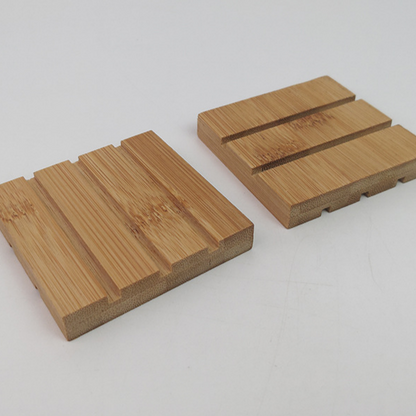 Bamboo Soap Dish – Hollow Drainage Holder for Longer-Lasting Bars