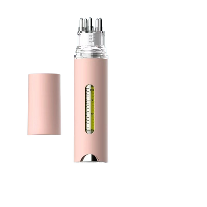 Dual-Chamber Scalp Applicator with Roller Balls
