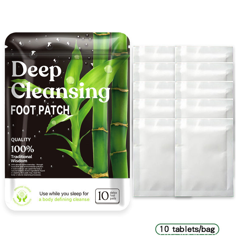 Bamboo Vinegar Herbal Foot Patches – Soothing Detox Foot Pads (Box of 10)